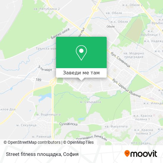 Street fitness площадка карта