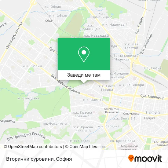 Вторични суровини карта