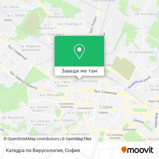 Катедра по Вирусология карта