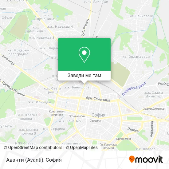 Аванти (Avanti) карта