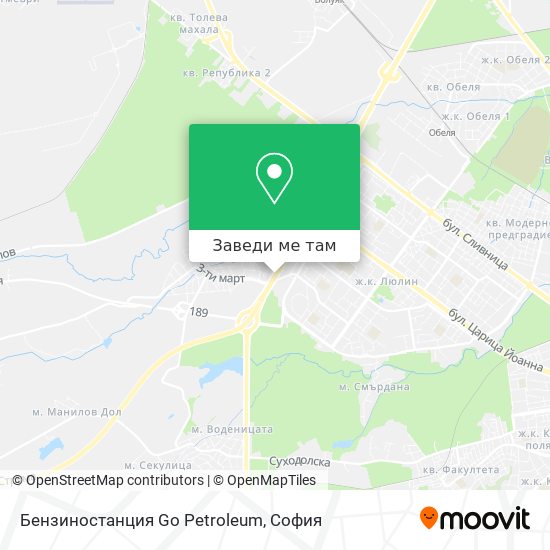 Бензиностанция Go Petroleum карта