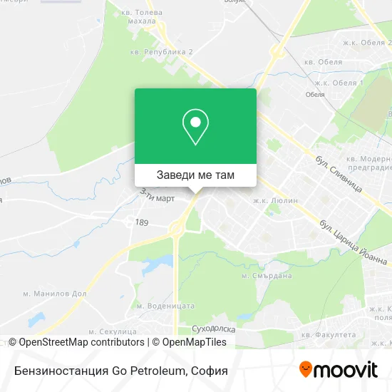 Бензиностанция Go Petroleum карта