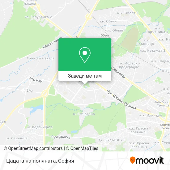 Цацата на поляната карта