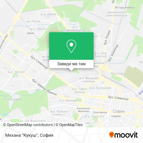 Механа "Кукуш" карта