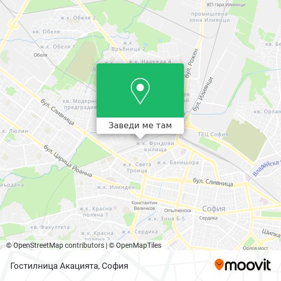 Гостилница Акацията карта