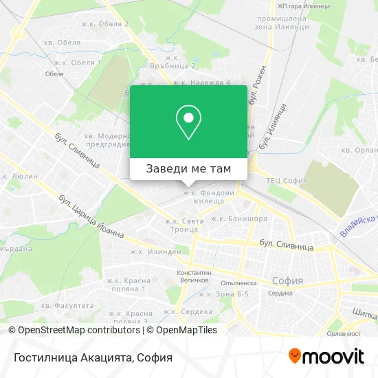 Гостилница Акацията карта