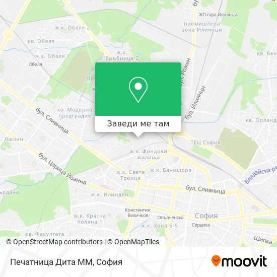 Печатница Дита ММ карта