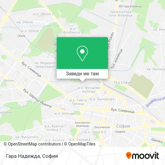 Гара Надежда карта