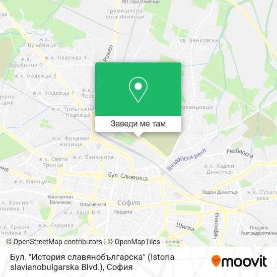Бул. "История славянобългарска" (Istoria slavianobulgarska Blvd.) карта