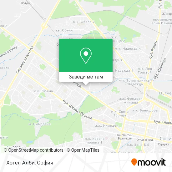Хотел Алби карта