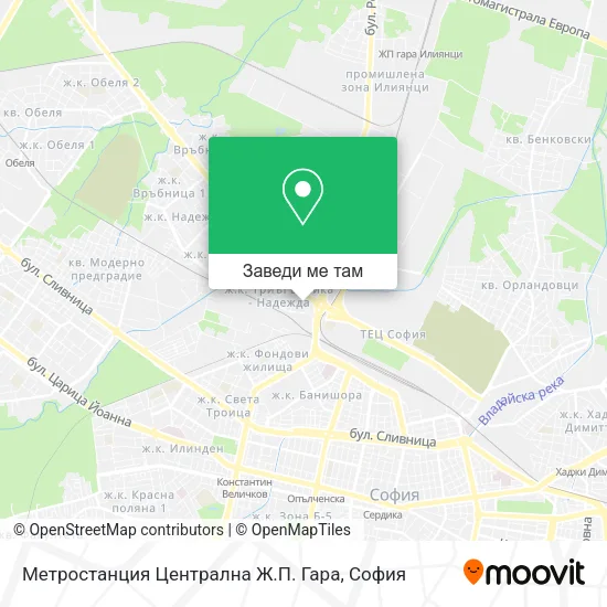 Метростанция Централна Ж.П. Гара карта