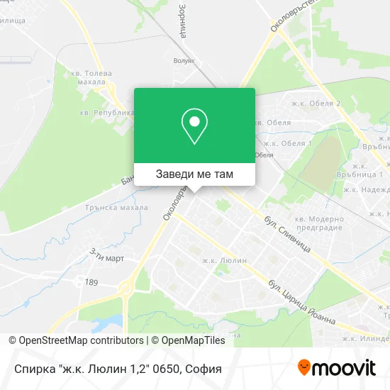 Спирка "ж.к. Люлин 1,2" 0650 карта