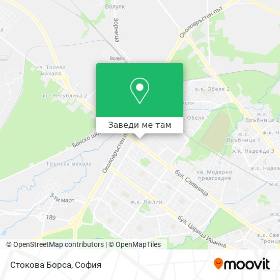 Стокова Борса карта