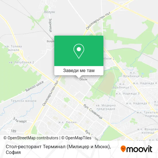 Стол-ресторант Терминал (Милицер и Мюнх) карта