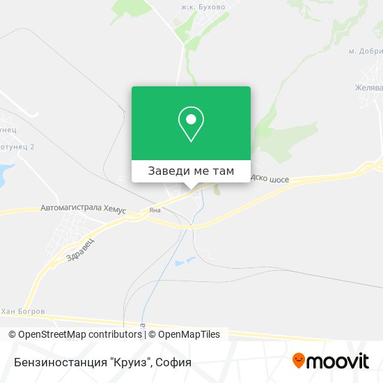 Бензиностанция "Круиз" карта