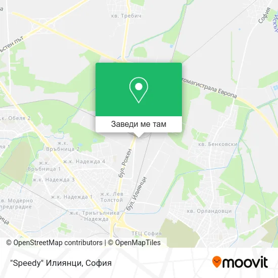 "Speedy"  Илиянци карта