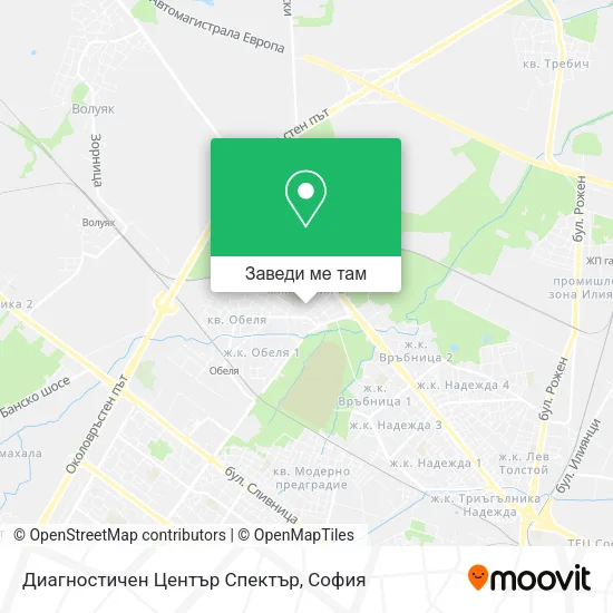 Диагностичен Център Спектър карта