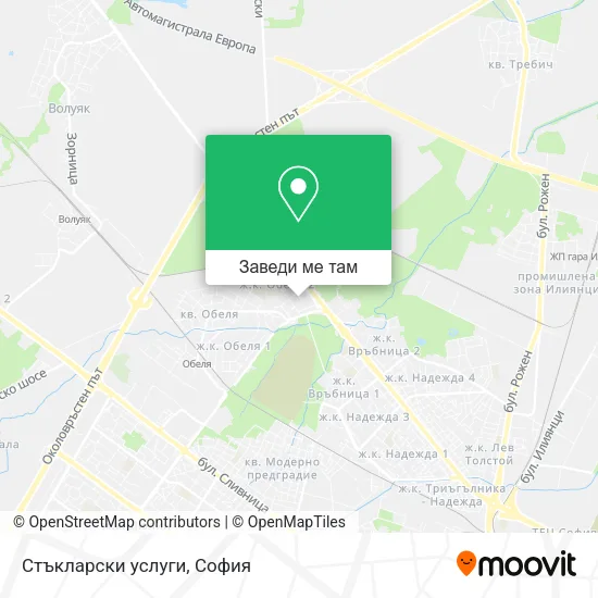 Стъкларски услуги карта