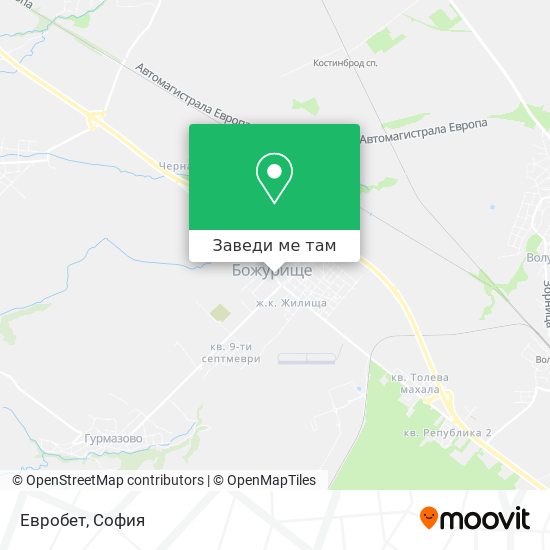 Евробет карта