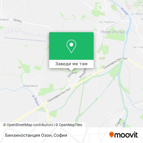 Бензиностанция Озон карта