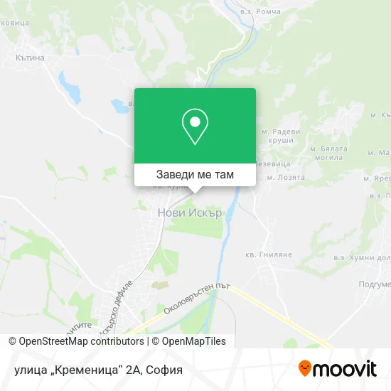 улица „Кременица“ 2А карта
