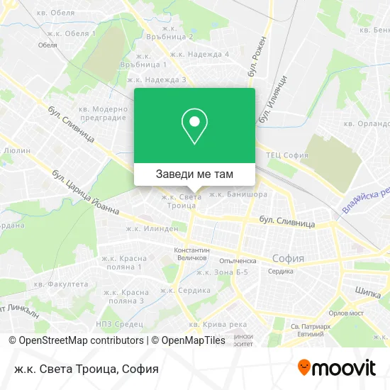 ж.к. Света Троица карта