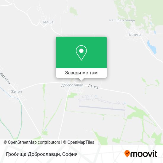 Гробища Доброславци карта