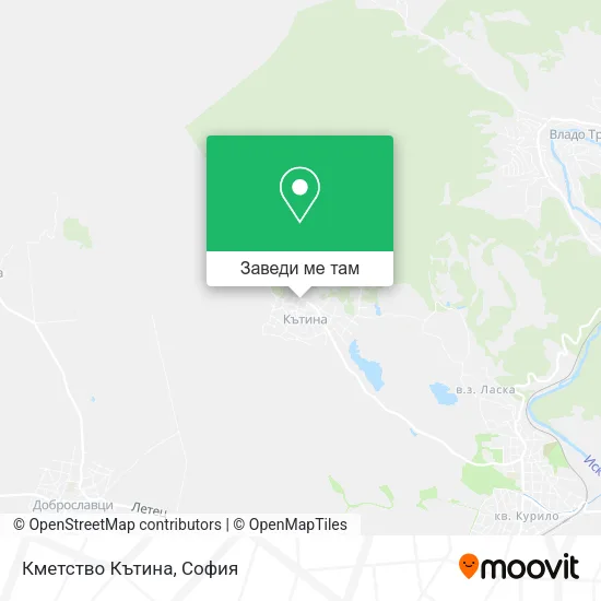 Кметство Кътина карта