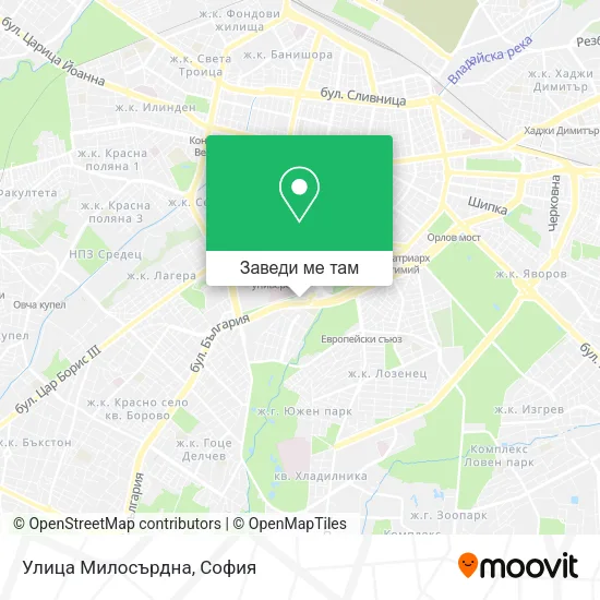 Улица Милосърдна карта