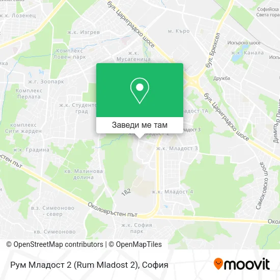 Рум Младост 2 (Rum Mladost 2) карта