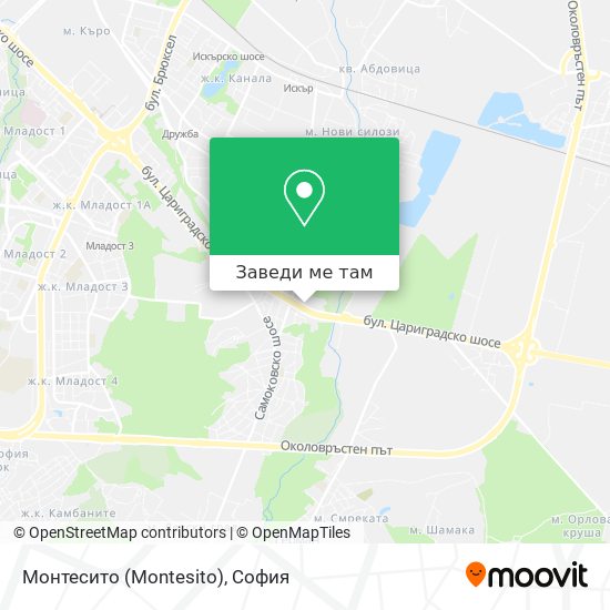 Монтесито (Montesito) карта
