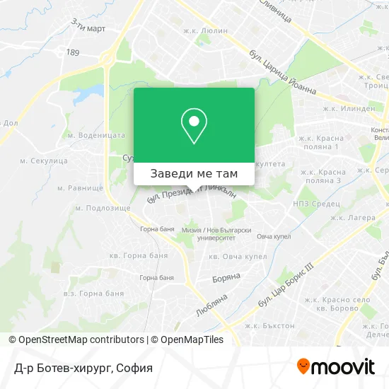 Д-р Ботев-хирург карта