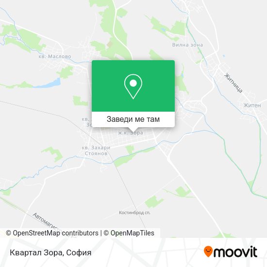 Квартал Зора карта