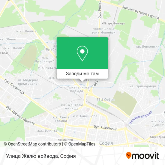 Улица Желю войвода карта