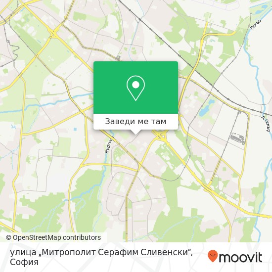 улица „Митрополит Серафим Сливенски“ карта