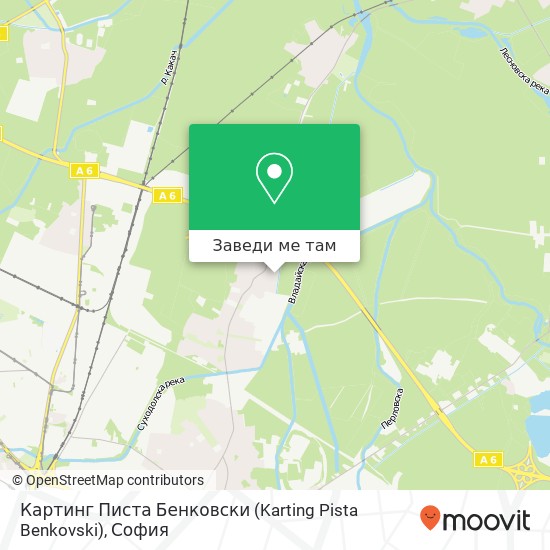 Картинг Писта Бенковски (Karting Pista Benkovski) карта