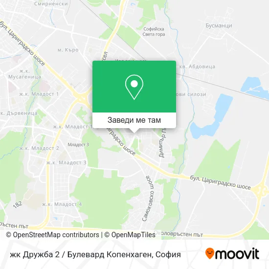 жк Дружба 2 / Булевард Копенхаген карта