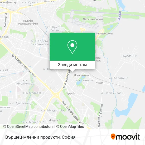 Вършец-млечни продукти карта