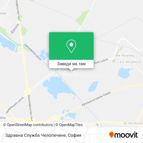 Здравна Служба Челопечене карта
