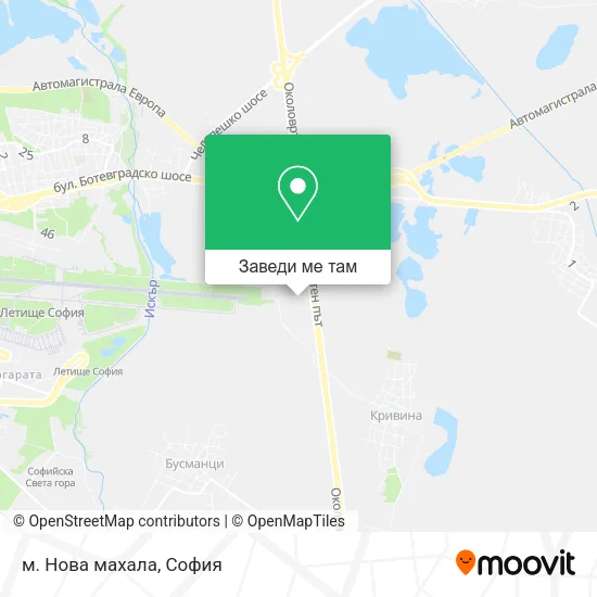 м. Нова махала карта