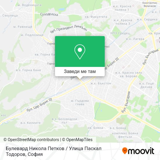 Булевард Никола Петков / Улица Паскал Тодоров карта