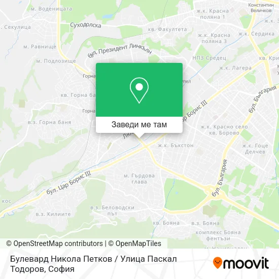 Булевард Никола Петков / Улица Паскал Тодоров карта