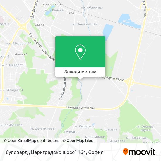булевард „Цариградско шосе“ 164 карта