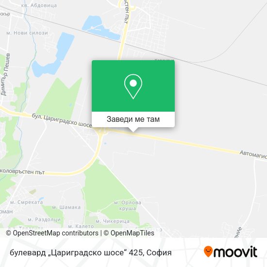 булевард „Цариградско шосе“ 425 карта