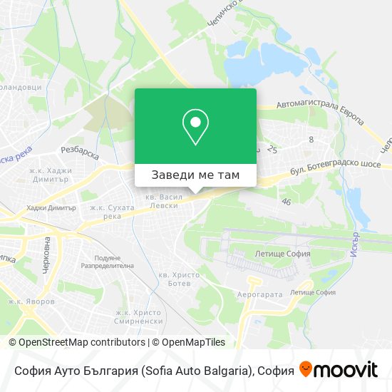 София Ауто България (Sofia Auto Balgaria) карта