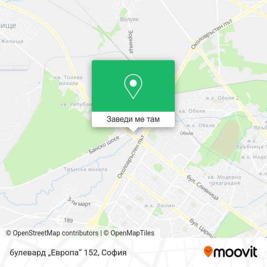 булевард „Европа“ 152 карта