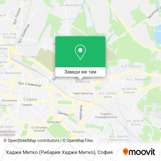 Хаджи Митко (Рибария Хаджи Митко) карта