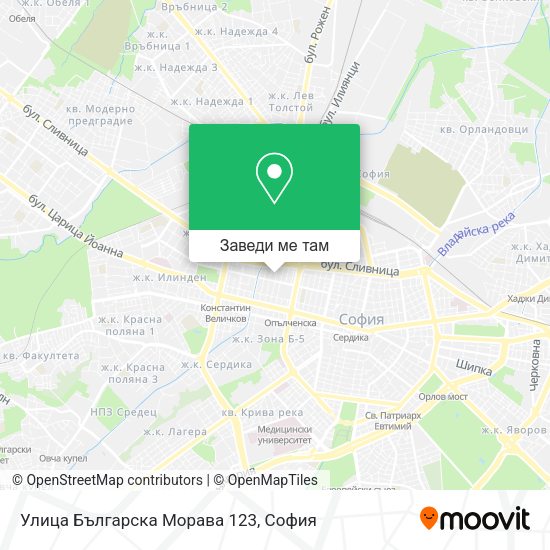 Улица Българска Морава 123 карта