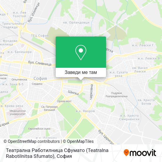 Театрална Работилница Сфумато (Teatralna Rabotilnitsa Sfumato) карта