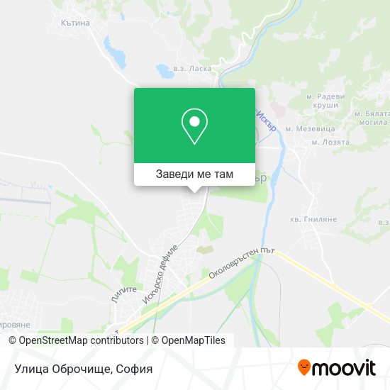 Улица Оброчище карта
